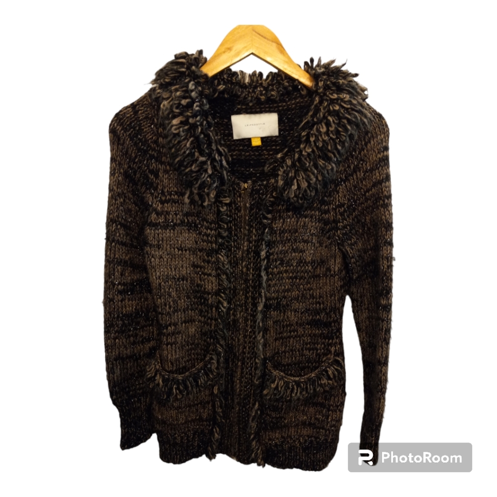 Leifsoottir Zipper Cardigan Sz S